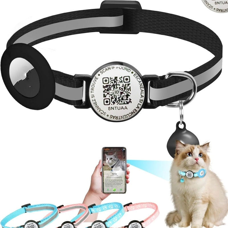 QR Code Collar Positioning Anti-lost Tracking Pet Collar