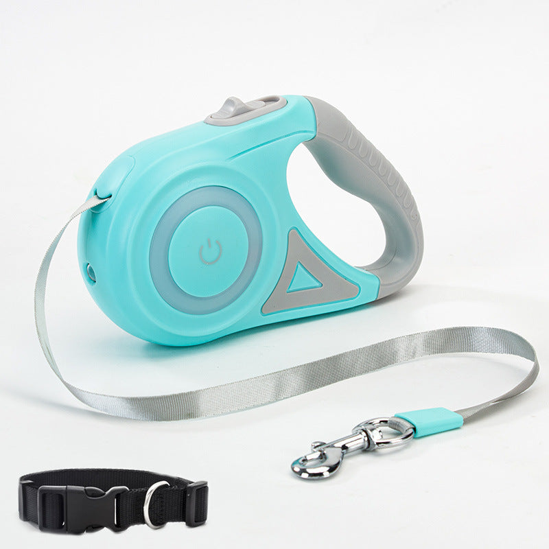 Dog Leash Retractable Leash And Dog Collar Spotlight Automatic