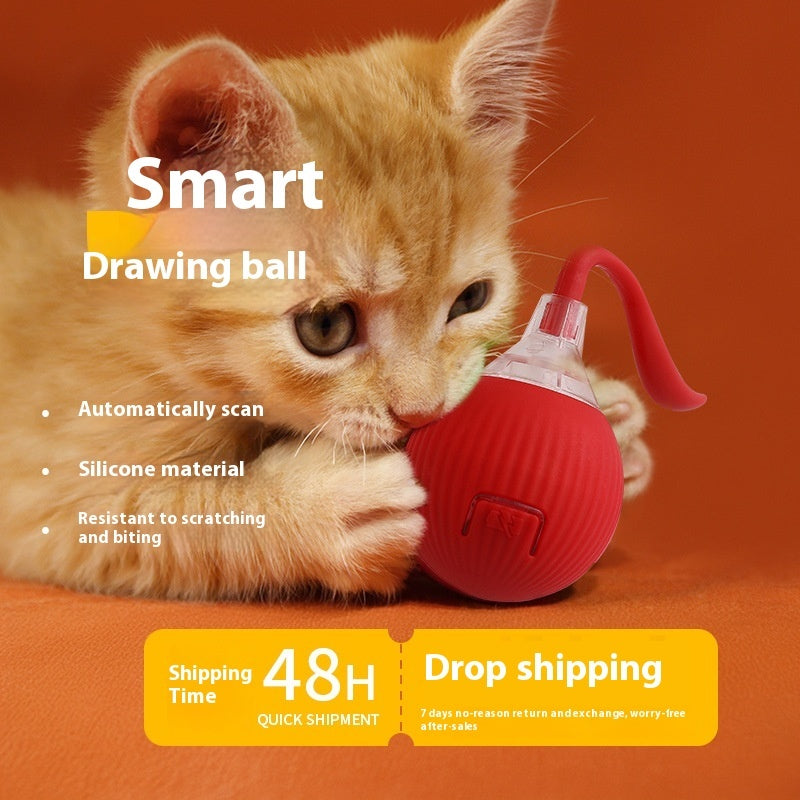 Interactive Cat Toy Ball Super Drive Cat Rolling Balls